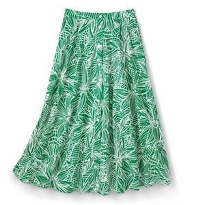 Last🤩Tabitha brown linear floral print maxi skirt